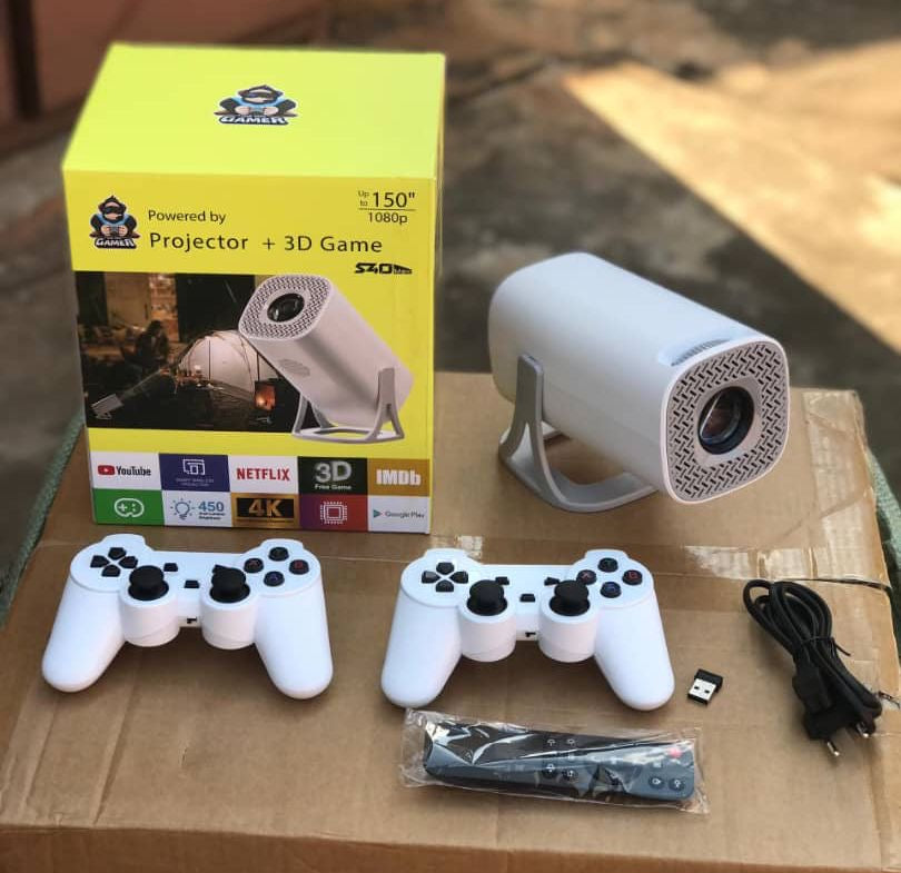 Projecteur Intelligent S40 Max : Votre Cinéma & Salle de Jeux 4K, 3D Ultra-Réaliste.