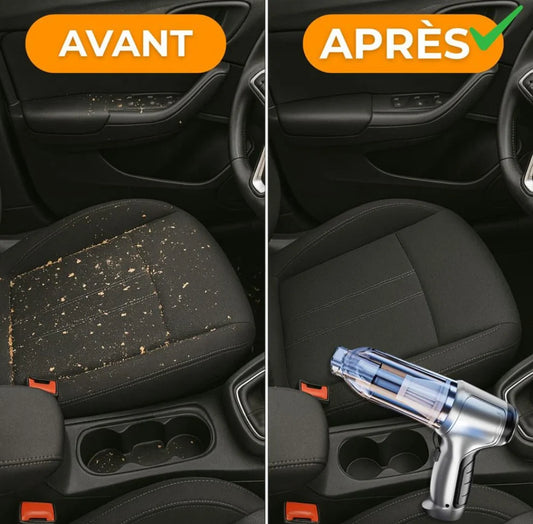 Aspirateur Ne laissez plus la poussière, le sable et les miettes envahir votre voiture !