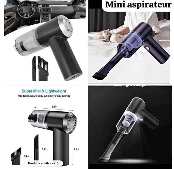 Aspirateur  Ne laissez plus la poussière, le sable et les miettes envahir votre voiture !