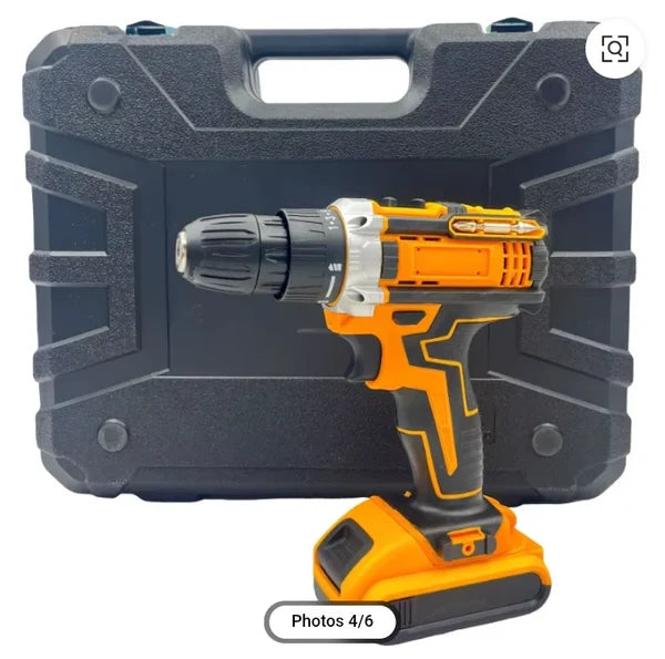 🔧 Perceuse Professionnelle Multifonction – Kit Complet Sans Fil