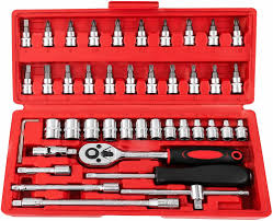 Coffret d'outillage mécanique - Douilles, cliquet & Embouts
