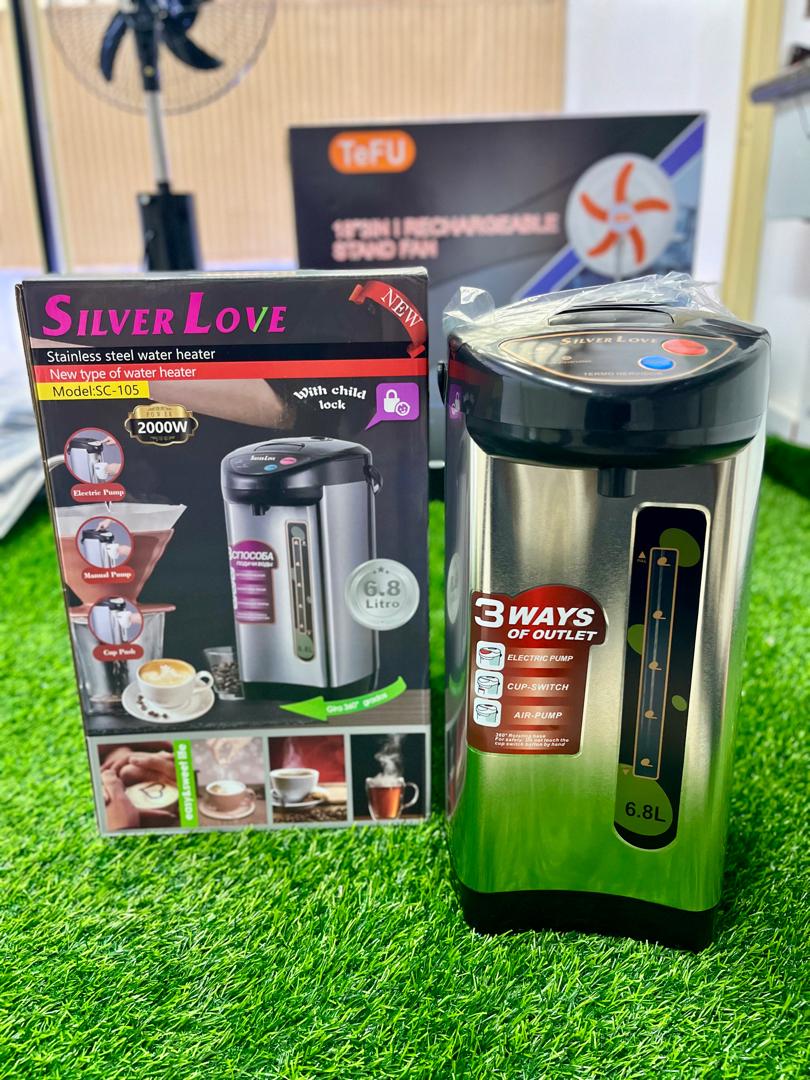 Distributeur d'Eau Chaude Électrique Silver Love 6,8 L