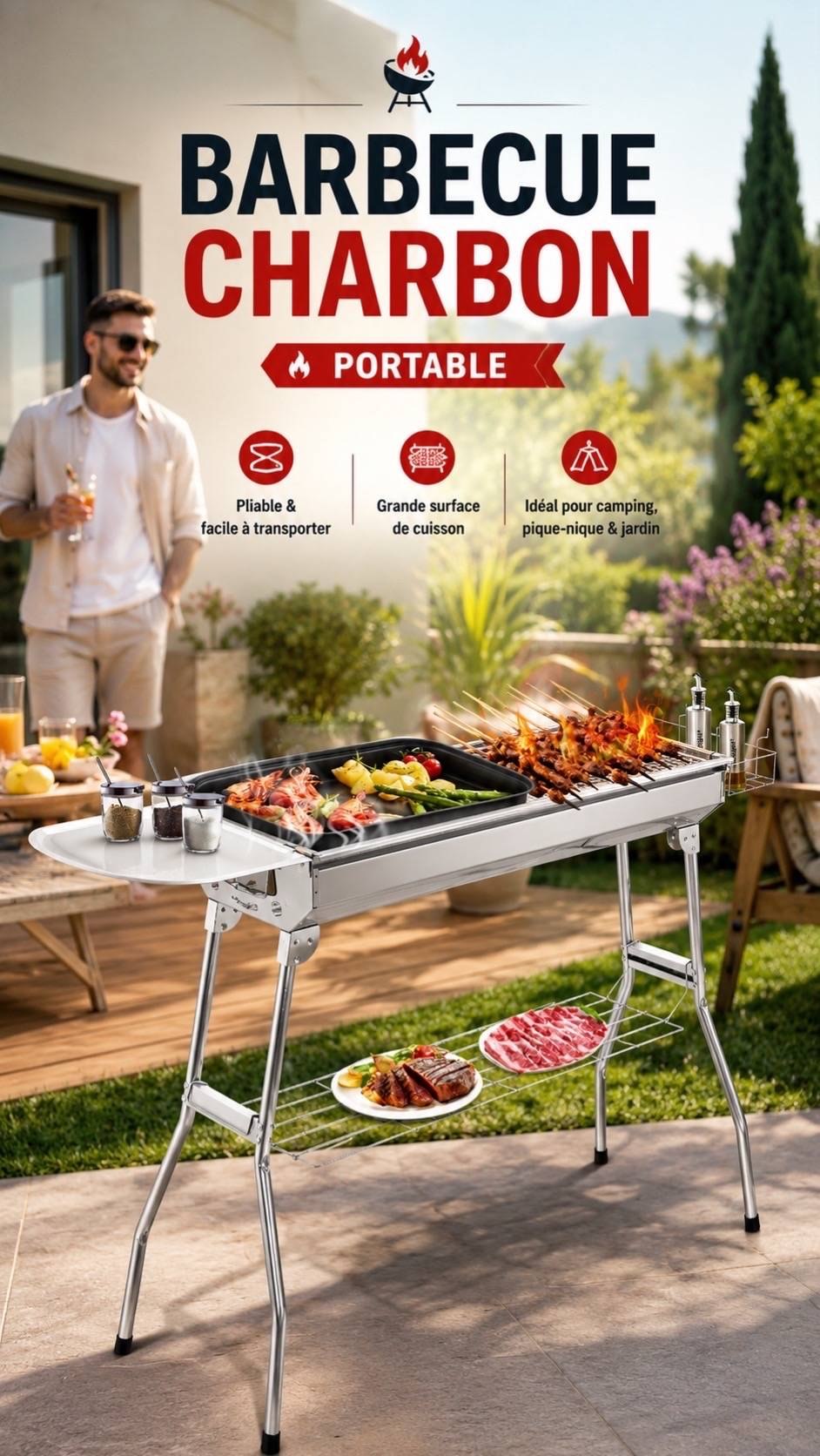 Barbecue portable pliable XL691