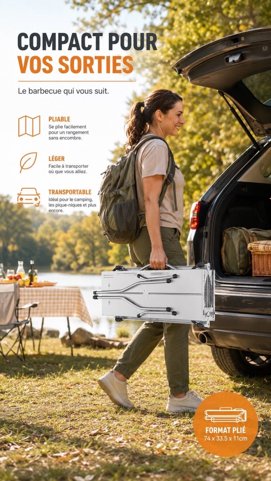 Barbecue portable pliable XL691