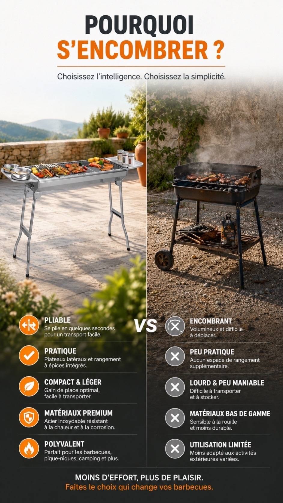 Barbecue portable pliable XL691