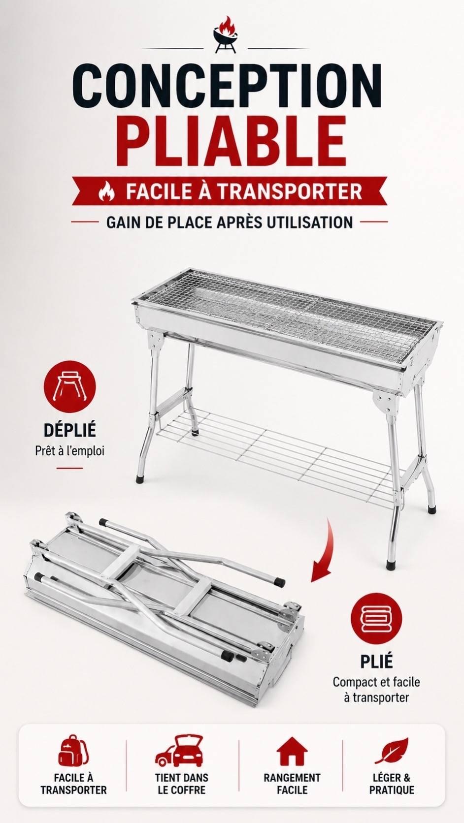 Barbecue portable pliable XL691