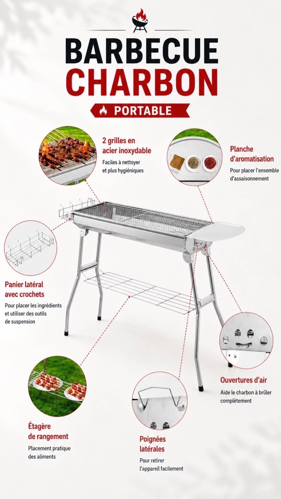 Barbecue portable pliable XL691
