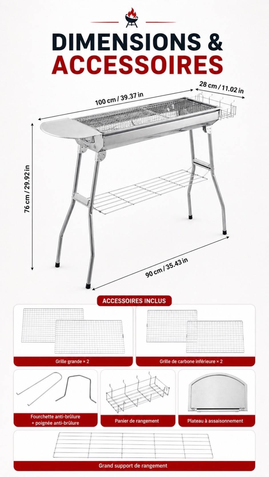 Barbecue portable pliable XL691